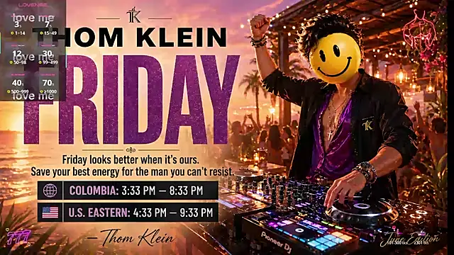 Snapshot of thomklein chatting on July 2026 08:06:01 PM thomklein online show from July 2026 08:06:01 PM