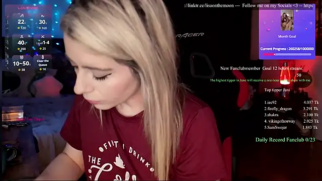 Lisaonthemoon online show from June 2026 03:02:01 PM
