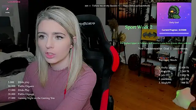 Lisaonthemoon online show from March 2026 07:30:01 PM