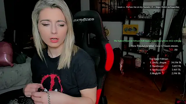 Lisaonthemoon online show from February 2026 08:41:01 PM