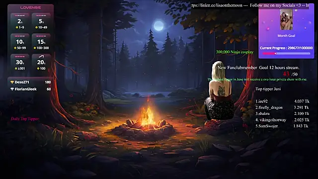 Lisaonthemoon online show from June 2026 02:27:02 PM