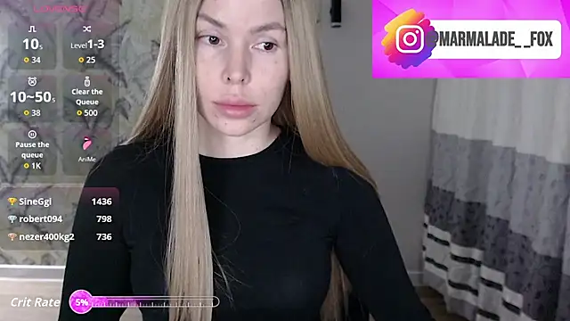 Marmalade Fox online show from April 2026 03:35:02 PM