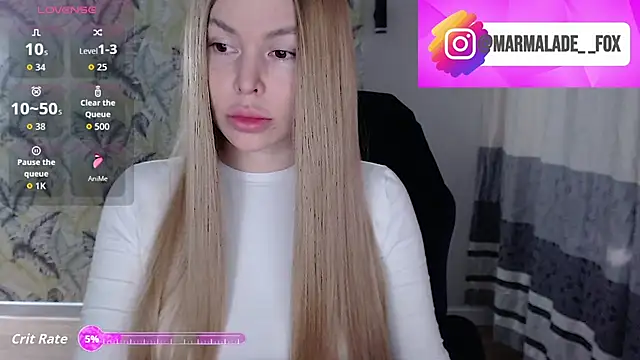 Snapshot of Marmalade_Fox chatting on April 2026 04:19:01 AM Marmalade Fox online show from April 2026 04:19:01 AM