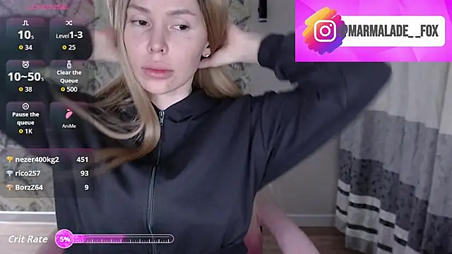 Marmalade Fox online show from April 2026 05:38:01 PM