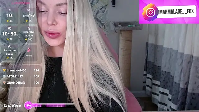 Marmalade Fox online show from March 2026 03:51:01 PM