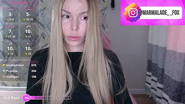 Snapshot of Marmalade_Fox chatting on April 2026 04:13:02 AM Marmalade Fox online show from April 2026 04:13:02 AM