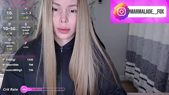 Marmalade Fox online show from April 2026 03:47:01 PM