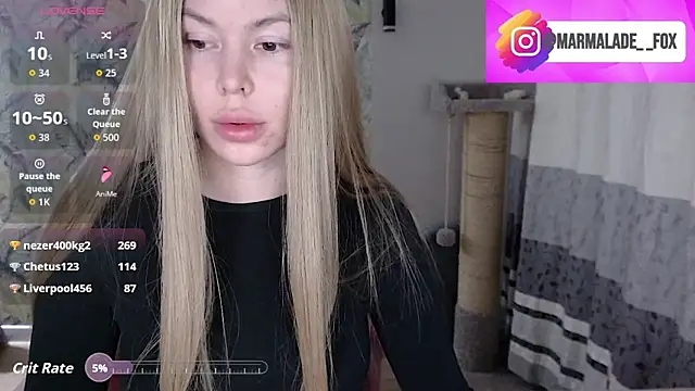 Marmalade Fox online show from March 2026 07:15:02 PM