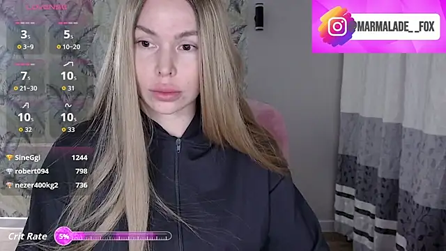 Marmalade Fox online show from April 2026 03:57:02 PM