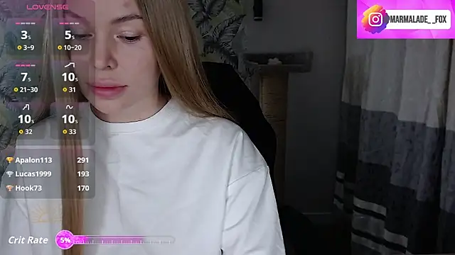 Marmalade Fox online show from February 2026 04:51:02 PM