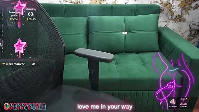 Snapshot of sassysonia chatting on February 2025 09:44:02 AM sassysonia online show from February 2025 09:44:02 AM