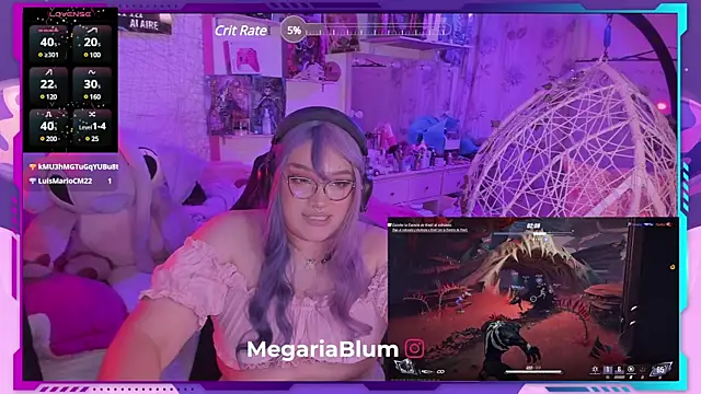 Snapshot of MegariaB chatting on February 2025 07:51:02 AM MegariaB online show from February 2025 07:51:02 AM