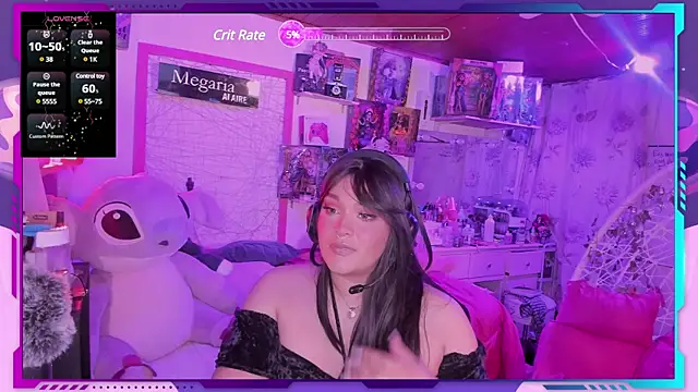 Snapshot of MegariaB chatting on March 2025 04:38:02 AM MegariaB online show from March 2025 04:38:02 AM