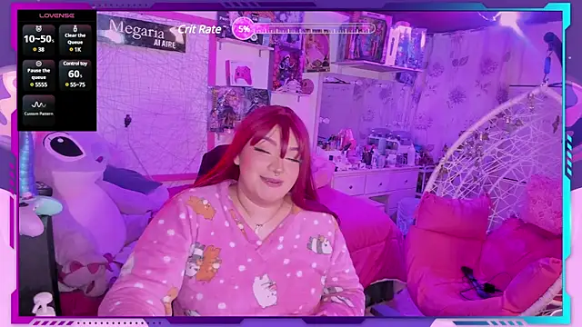 Snapshot of MegariaB chatting on February 2025 05:05:02 AM MegariaB online show from February 2025 05:05:02 AM