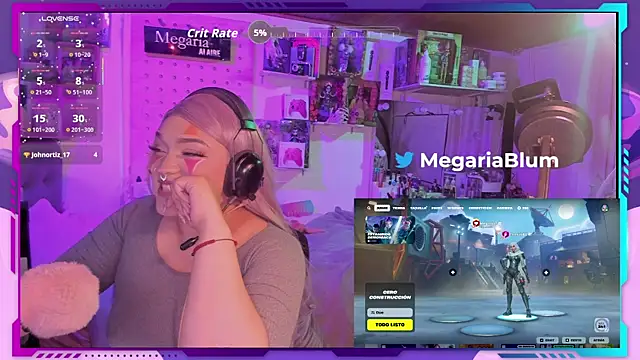 Snapshot of MegariaB chatting on October 2025 04:13:02 AM MegariaB online show from October 2025 04:13:02 AM