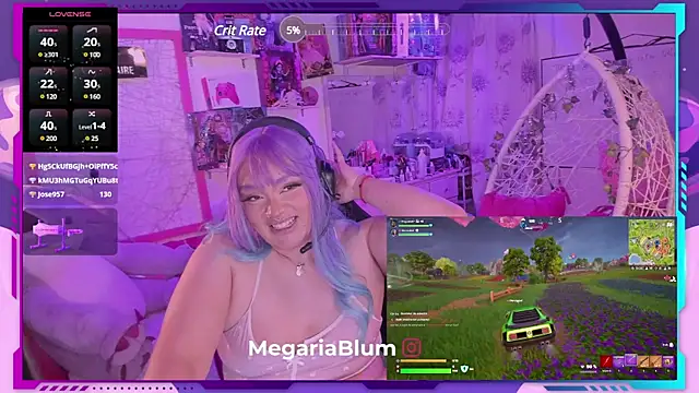 Snapshot of MegariaB chatting on February 2025 07:56:01 AM MegariaB online show from February 2025 07:56:01 AM