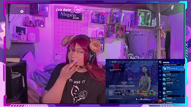 Snapshot of MegariaB chatting on October 2025 03:51:02 AM MegariaB online show from October 2025 03:51:02 AM