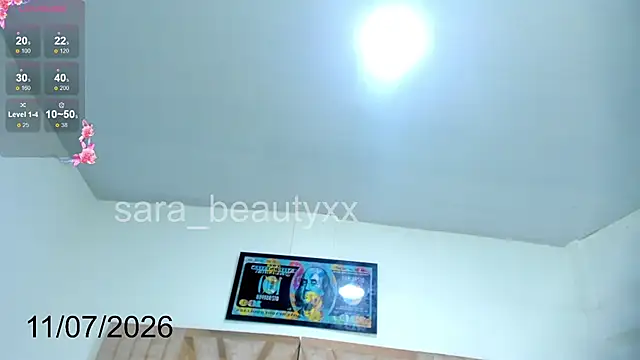 SARA BEAUTYXX online show from July 2026 03:34:01 PM