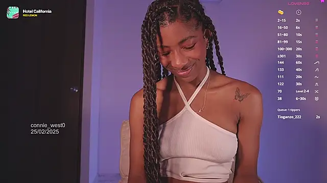 Snapshot of connie_west0 chatting on February 2025 10:09:02 PM connie west0 online show from February 2025 10:09:02 PM