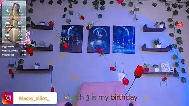 macey elliot  online show from February 2025 09:53:01 PM