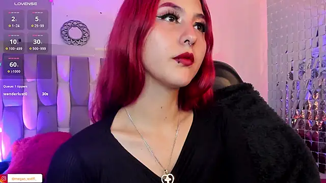 Snapshot of Megan_wolf1_ chatting on January 2025 07:29:01 AM Megan wolf1  online show from January 2025 07:29:01 AM