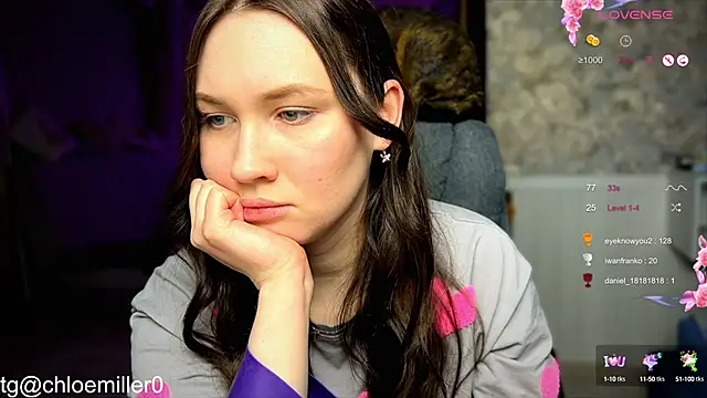 Snapshot of ChloeMillerMeow chatting on January 2025 01:05:02 AM ChloeMillerMeow online show from January 2025 01:05:02 AM
