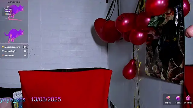 Snapshot of Yeye_scs chatting on March 2025 03:39:01 PM Yeye scs online show from March 2025 03:39:01 PM