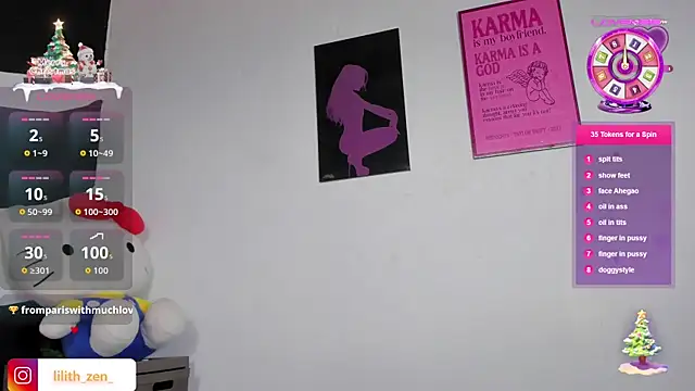 Lilith Zen online show from December 2025 08:52:01 PM