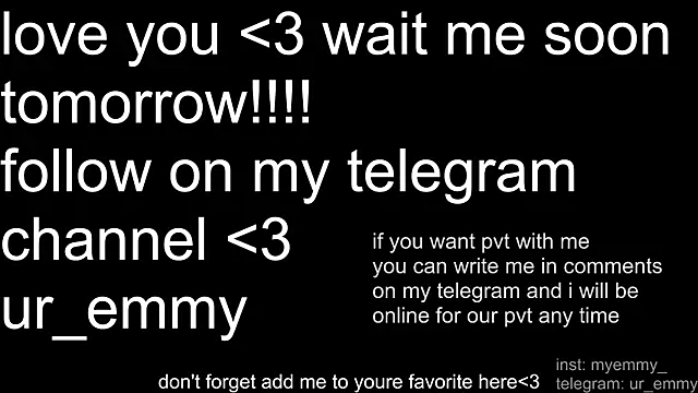 Snapshot of My_Emmy chatting on April 2026 12:34:01 AM My Emmy online show from April 2026 12:34:01 AM