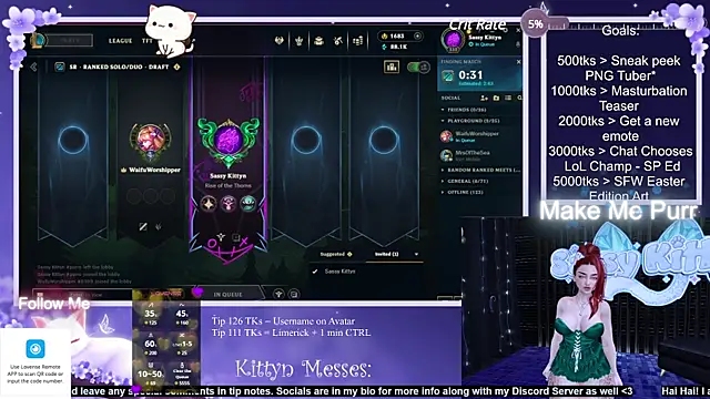 SassyKittyn online show from March 2025 07:02:02 AM