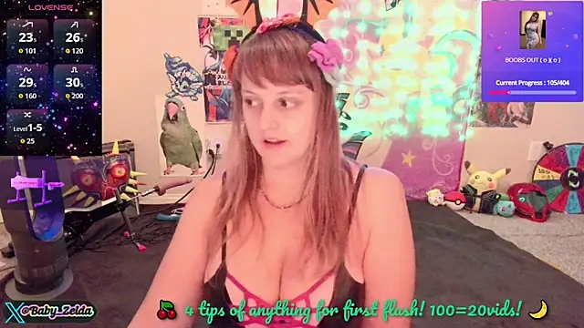 BabyZelda online show from November 2025 12:59:02 PM