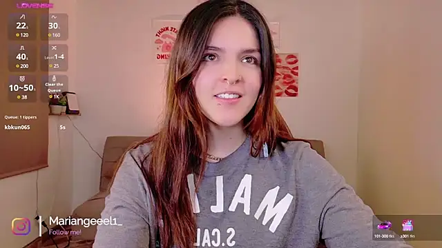 Snapshot of Mariangeel chatting on December 2024 01:19:02 AM Mariangeel online show from December 2024 01:19:02 AM