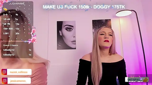 Snapshot of JESSI_NAOMI chatting on February 2025 01:03:02 AM JESSI NAOMI online show from February 2025 01:03:02 AM