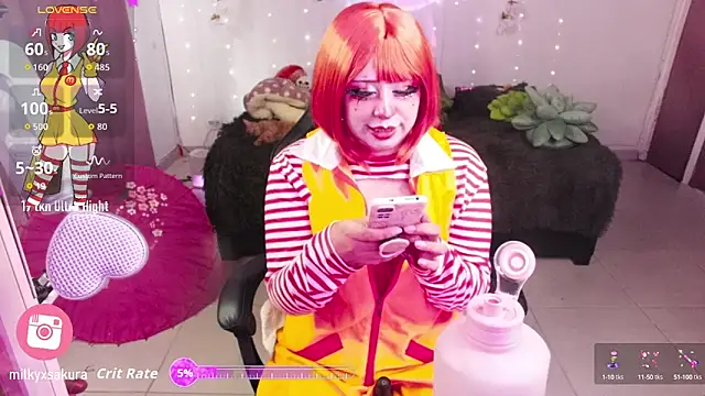 Snapshot of MilkyXSakura chatting on September 2025 09:43:01 PM MilkyXSakura online show from September 2025 09:43:01 PM