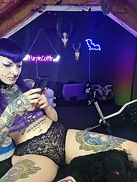 Purple Coffin666 online show from March 2025 07:33:01 PM
