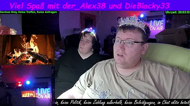 der alex38 online show from April 2026 06:03:02 PM