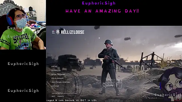 EuphoricSigh online show from July 2026 05:56:02 PM