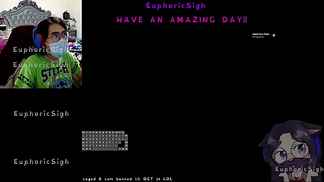 EuphoricSigh online show from July 2026 04:39:01 AM