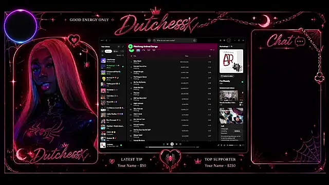 Snapshot of GoddessxDutchessx chatting on April 2026 08:37:02 PM GoddessxDutchessx online show from April 2026 08:37:02 PM