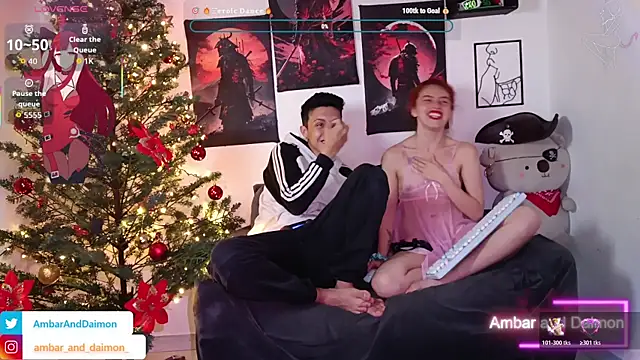 Ambar and daimon  online show from December 2025 07:18:01 AM