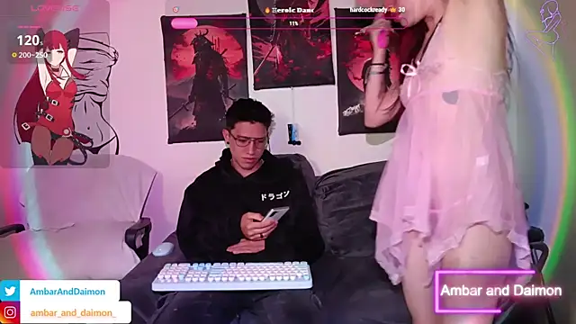 Ambar and daimon  online show from September 2025 06:13:02 PM
