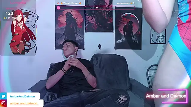 Ambar and daimon  online show from October 2025 07:29:01 AM