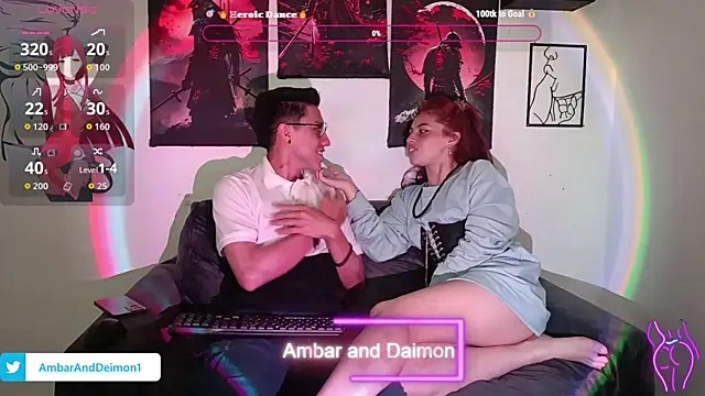 Ambar and daimon  online show from September 2025 04:40:02 PM
