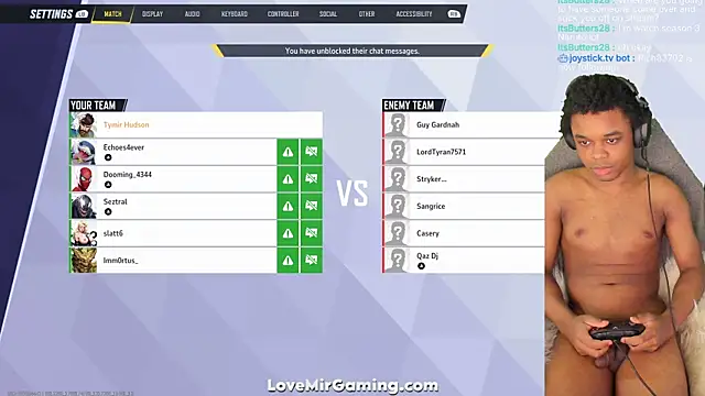 Snapshot of lovemirgaming chatting on September 2025 07:41:01 PM lovemirgaming online show from September 2025 07:41:01 PM