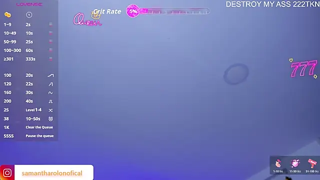 Samantha Rolon online show from April 2026 02:50:02 AM