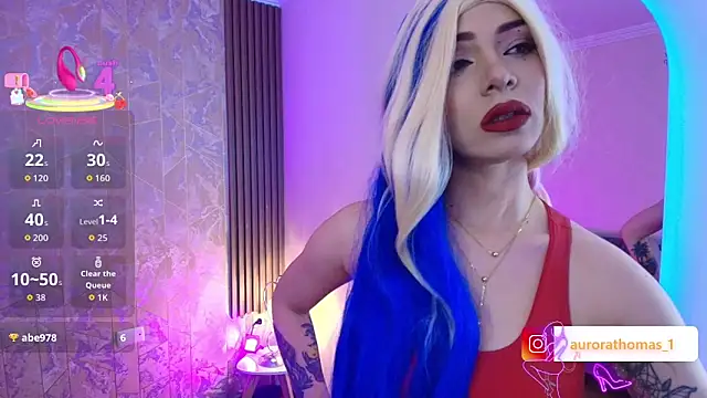 Aurora thomas  1 online show from April 2026 10:05:02 PM