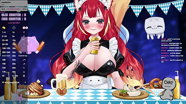 Snapshot of LewdKira_VT chatting on October 2025 01:48:02 PM LewdKira VT online show from October 2025 01:48:02 PM