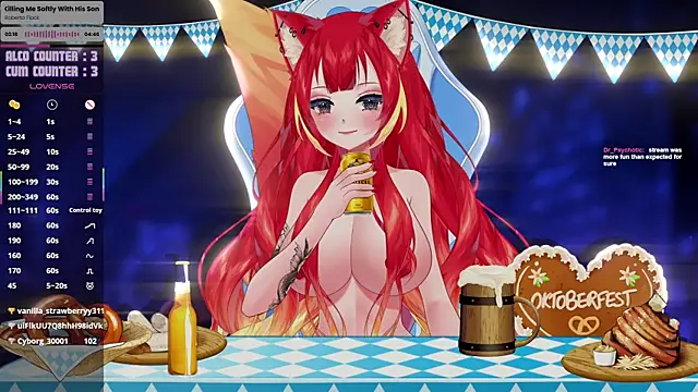 Snapshot of LewdKira_VT chatting on October 2025 02:07:01 PM LewdKira VT online show from October 2025 02:07:01 PM