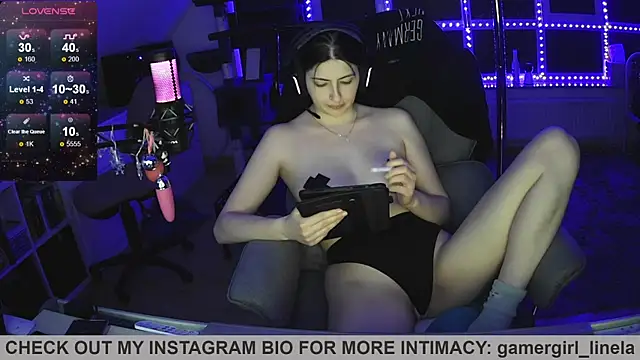 Snapshot of Gamergirl-Linela chatting on June 2026 12:23:02 AM Gamergirl-Linela online show from June 2026 12:23:02 AM