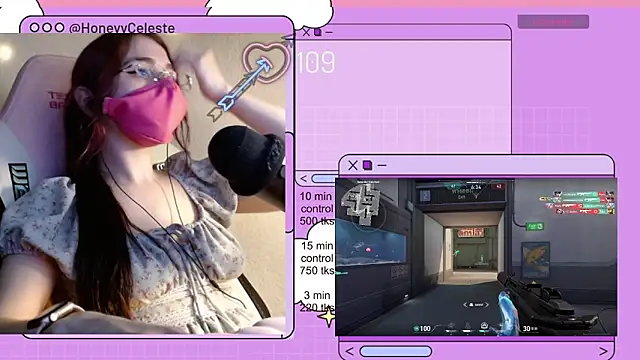 HoneyyCeleste online show from April 2026 06:58:01 PM